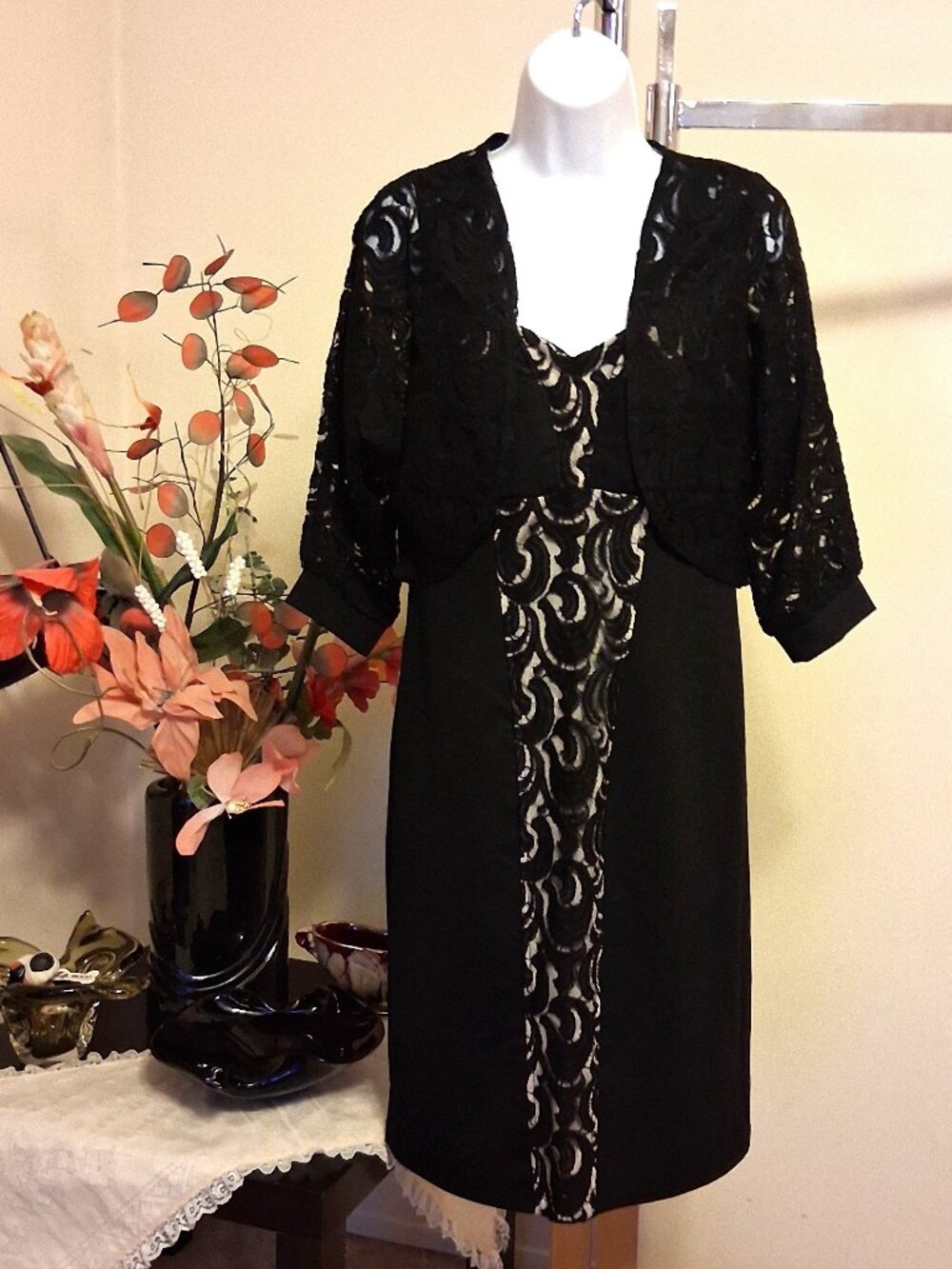 NWOT JOLIBEL Unique Artisan Design Patchwork Dress - Premium Quality V Neck